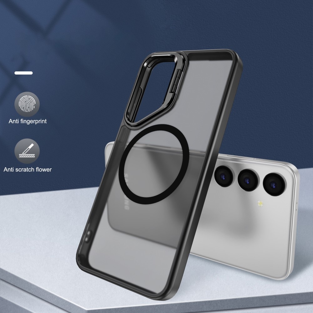 Hybridikuori Kickstand MagSafe Samsung Galaxy S24 Ultra musta