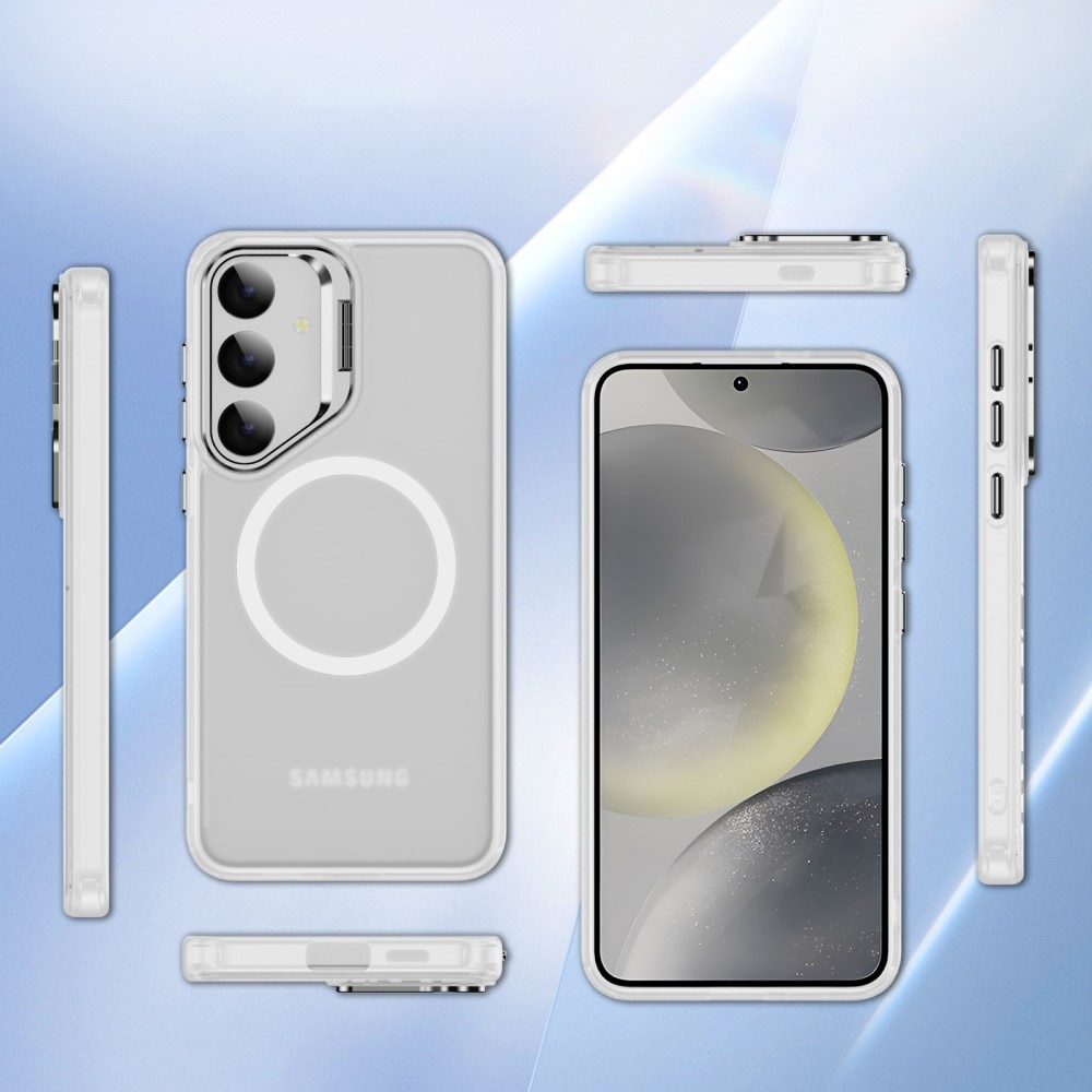 Hybridikuori Kickstand MagSafe Samsung Galaxy S24 Ultra läpinäkyvä