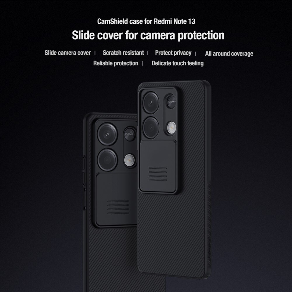 CamShield Kuori Xiaomi Redmi Note 13 musta