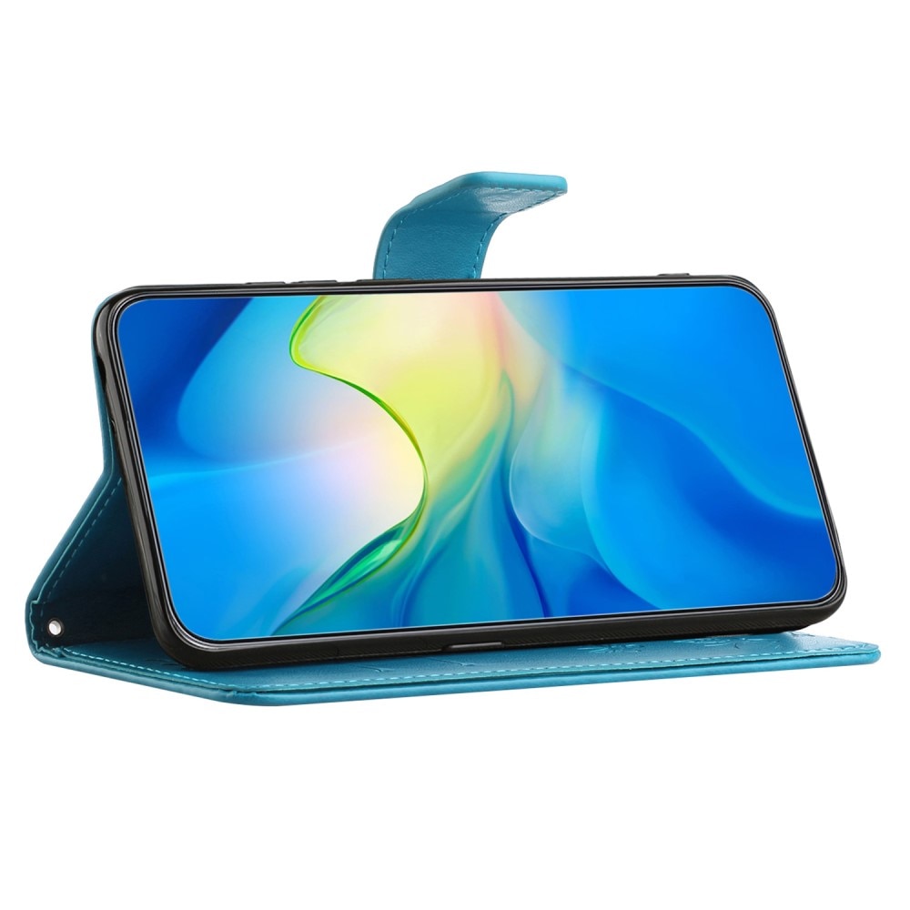 Nahkakotelo Perhonen Samsung Galaxy Xcover 7 sininen