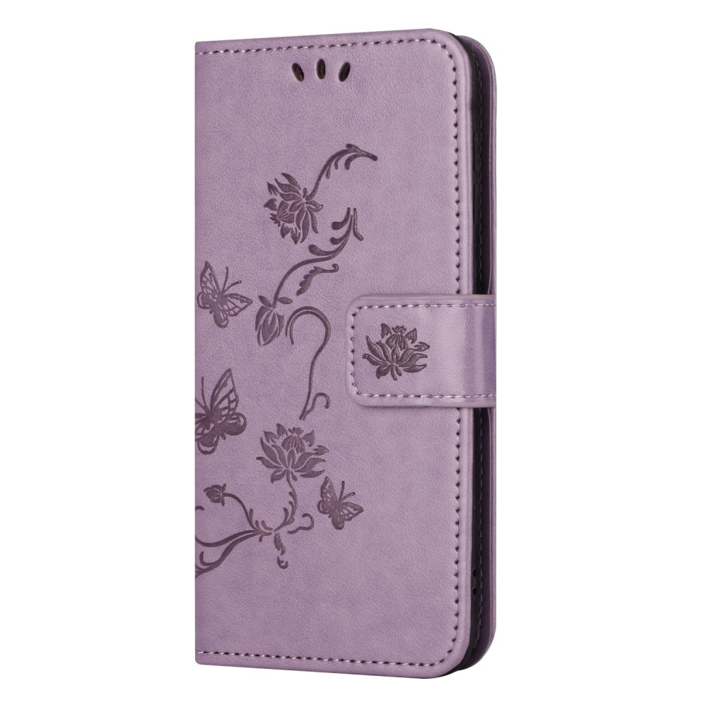 Nahkakotelo Perhonen Samsung Galaxy Xcover 7 Liila