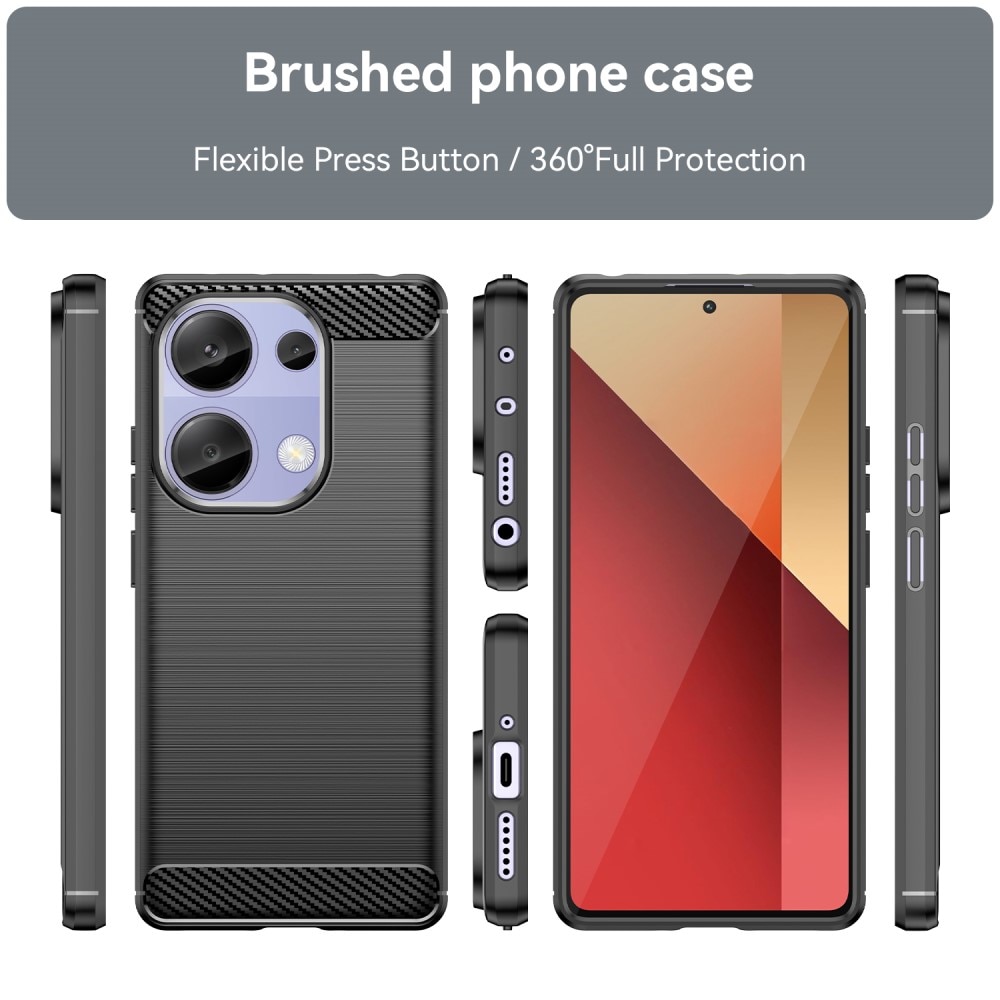 Xiaomi Redmi Note 13 4G Kuori TPU Brushed Black