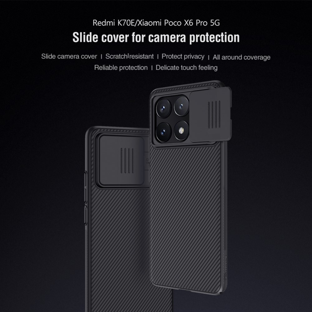 CamShield Kuori Xiaomi Poco X6 Pro musta