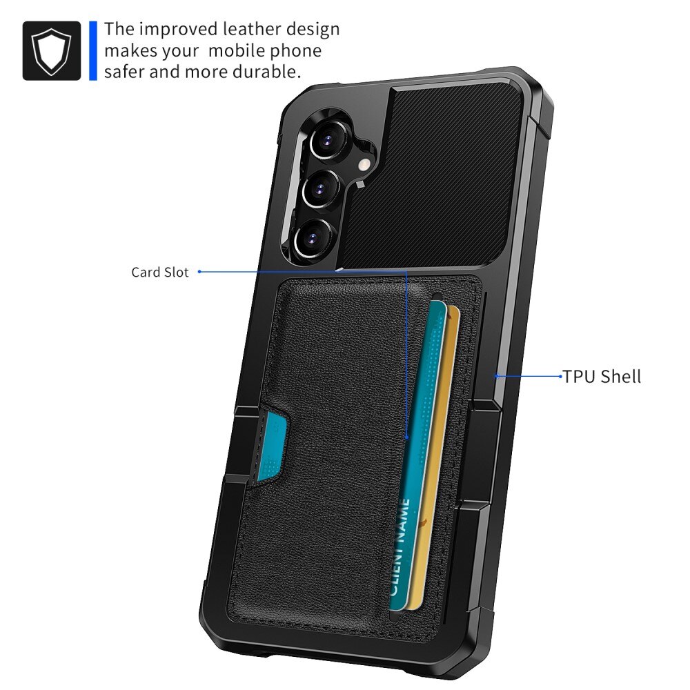 Tough Card Case Samsung Galaxy A55 musta