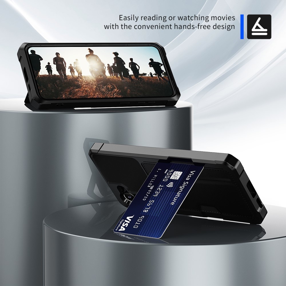 Tough Card Case Samsung Galaxy A55 musta
