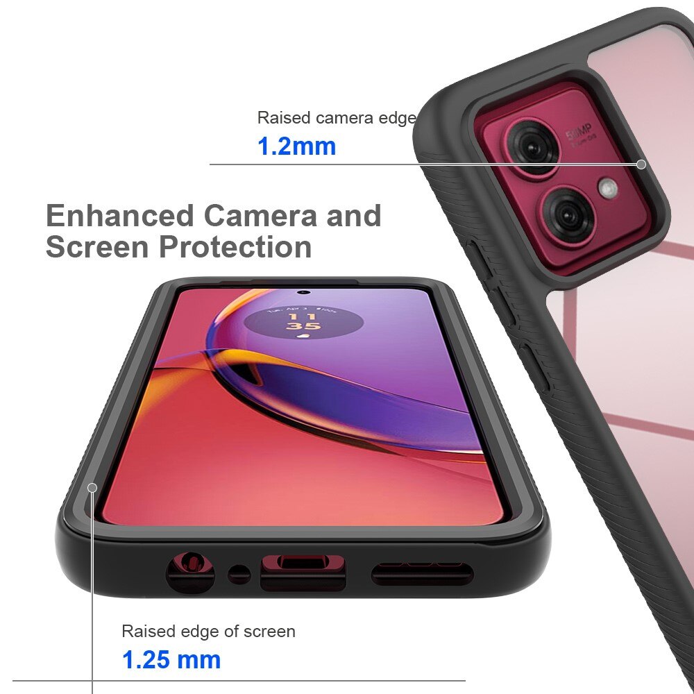 Full Protection Case Motorola Moto G84 musta