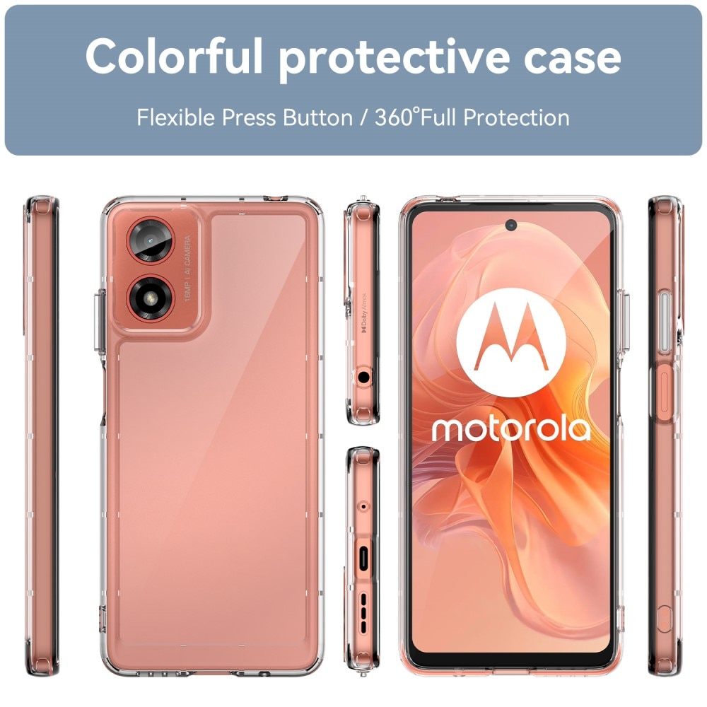 Crystal Hybrid Case Motorola Moto G24 läpinäkyvä