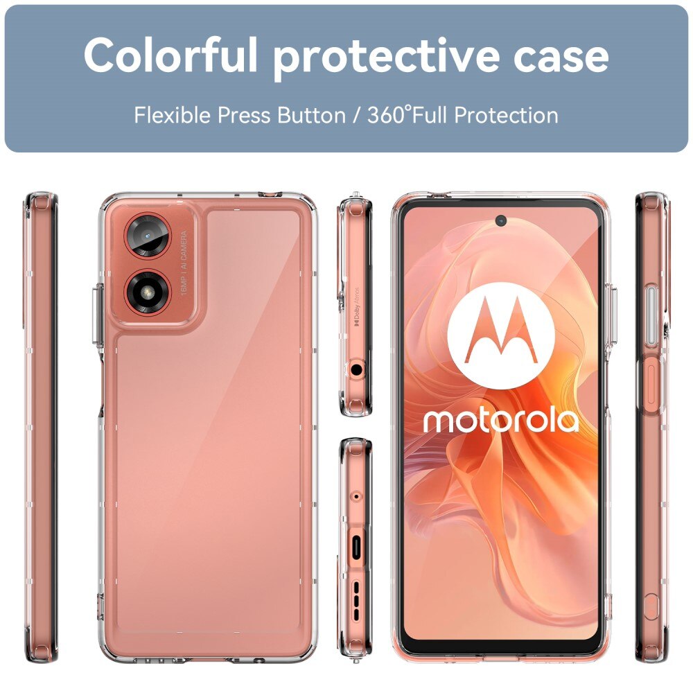 Crystal Hybrid Case Motorola Moto G24 läpinäkyvä