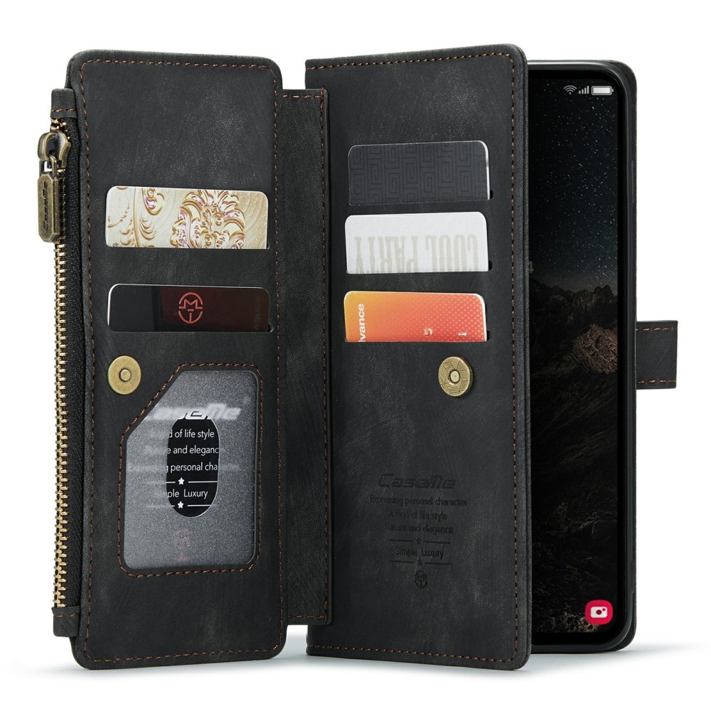 Zipper Wallet Samsung Galaxy S24 musta