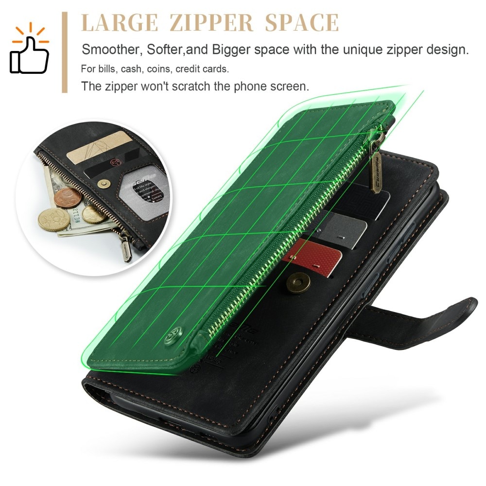 Zipper Wallet Samsung Galaxy S24 musta