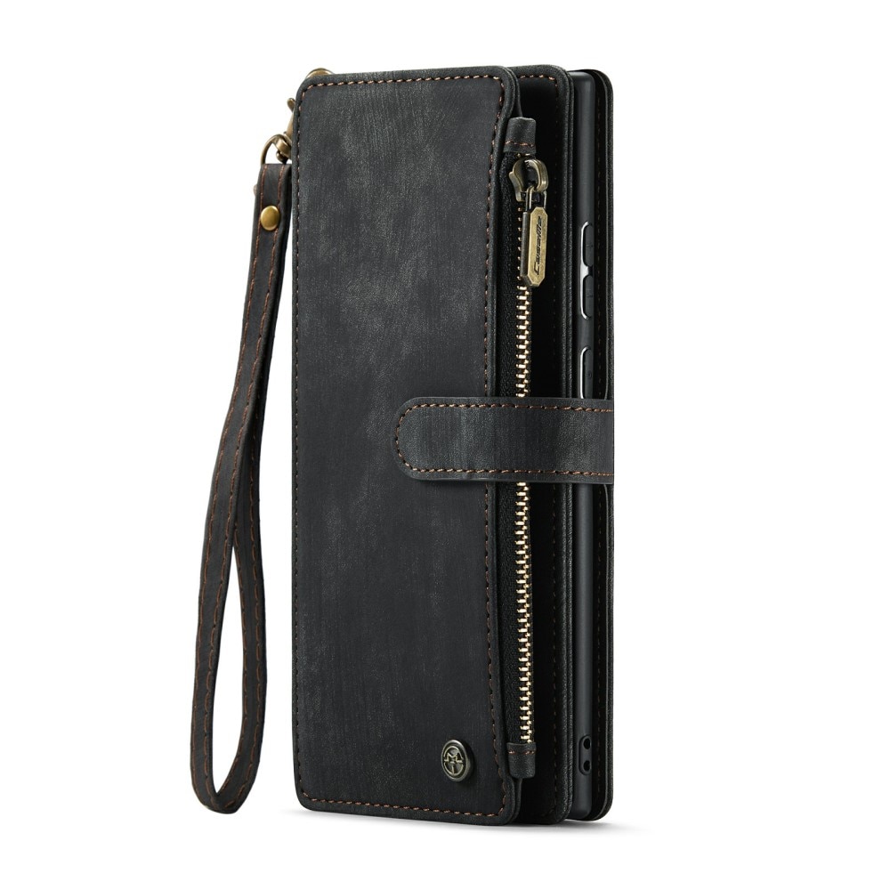 Zipper Wallet Samsung Galaxy S24 Ultra musta