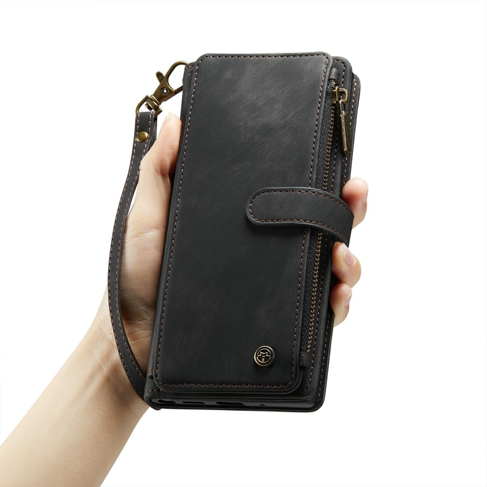 Zipper Wallet Samsung Galaxy S24 Ultra musta