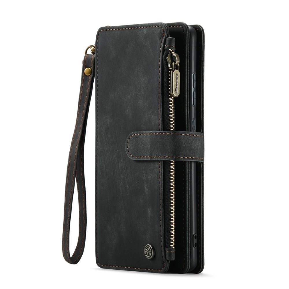 Zipper Wallet Samsung Galaxy S24 Plus musta