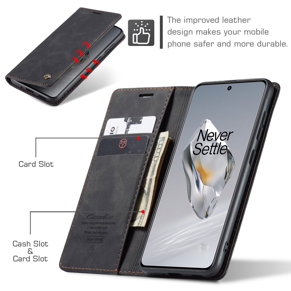 Slim Lompakkokotelo OnePlus 12 musta