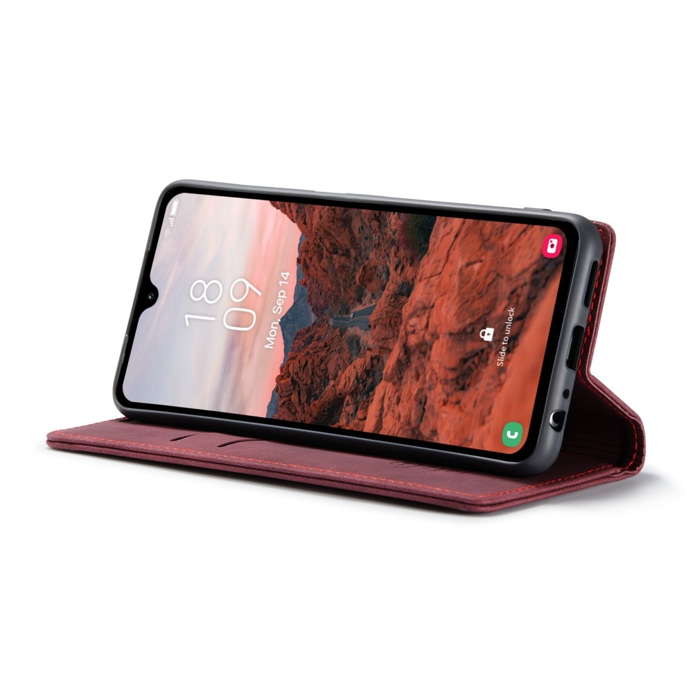 Slim Lompakkokotelo Samsung Galaxy A05s punainen