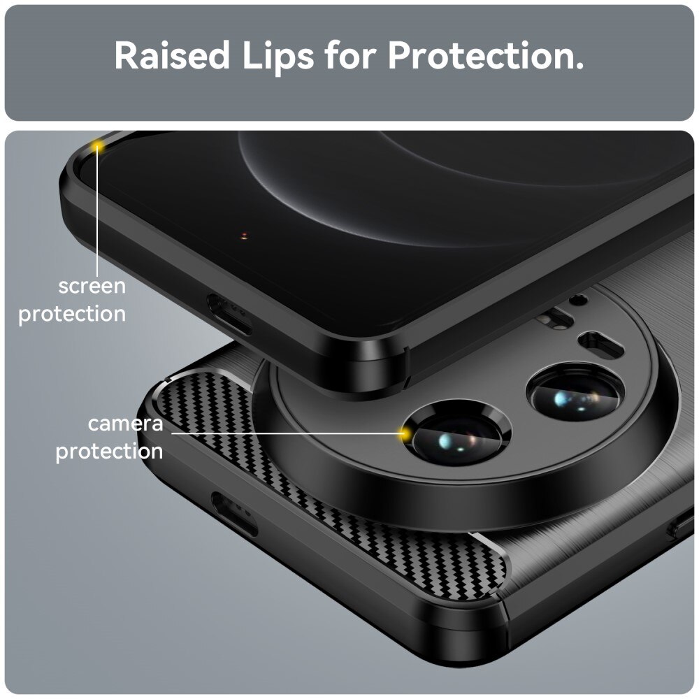 Xiaomi 14 Ultra Kuori TPU Brushed Black