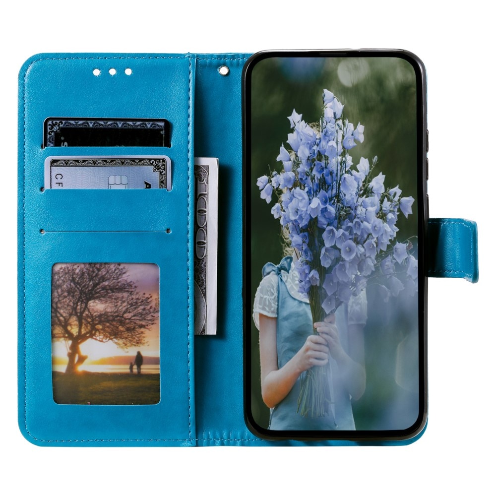 Nahkakotelo Mandala Sony Xperia 10 VI sininen