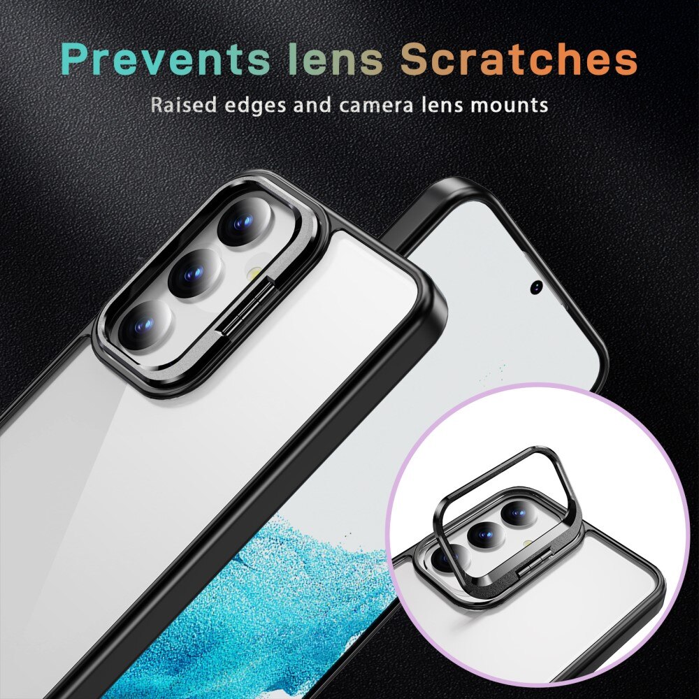 Hybridikuori Kamera Kickstand Samsung Galaxy S24 musta