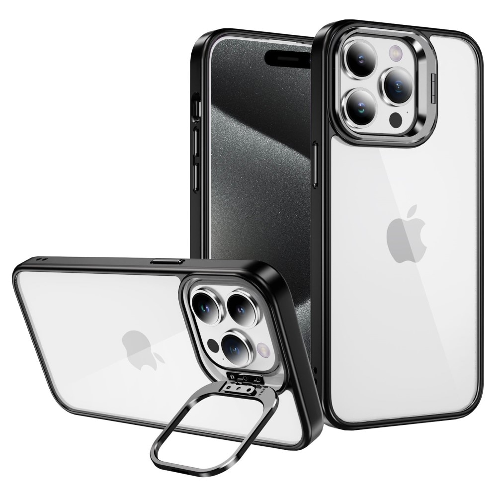 Hybridikuori Kamera Kickstand iPhone 12 musta