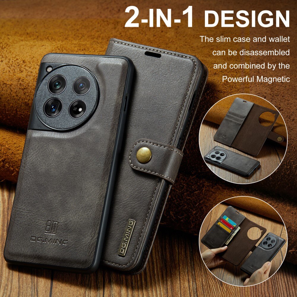 Magnet Wallet  OnePlus 12 Brown