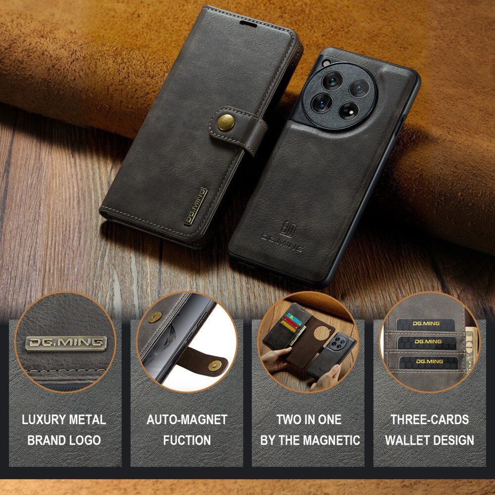 Magnet Wallet  OnePlus 12 Brown