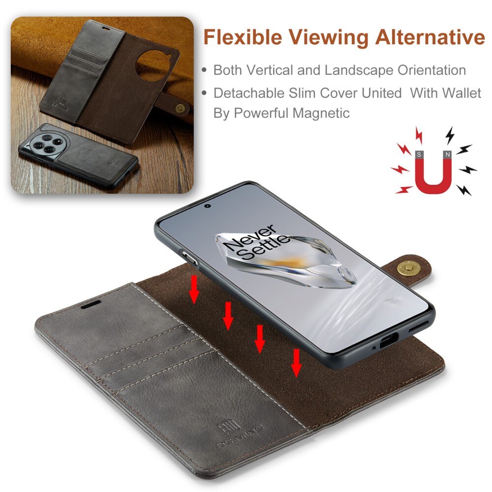 Magnet Wallet  OnePlus 12 Brown