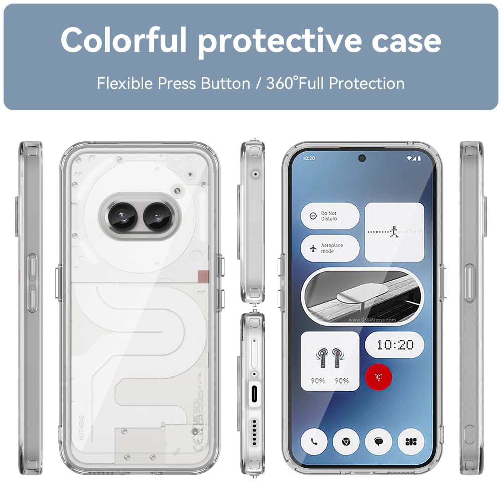 Crystal Hybrid Case Nothing Phone 2a läpinäkyvä