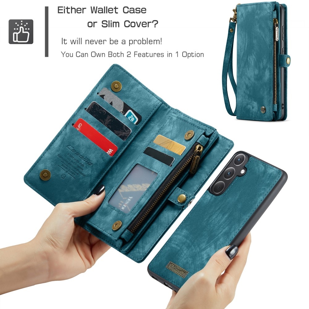 Multi-slot Suojakotelo Samsung Galaxy A35 Sininen