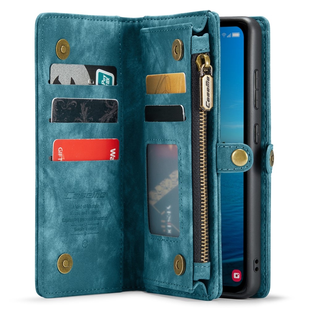 Multi-slot Suojakotelo Samsung Galaxy A35 Sininen