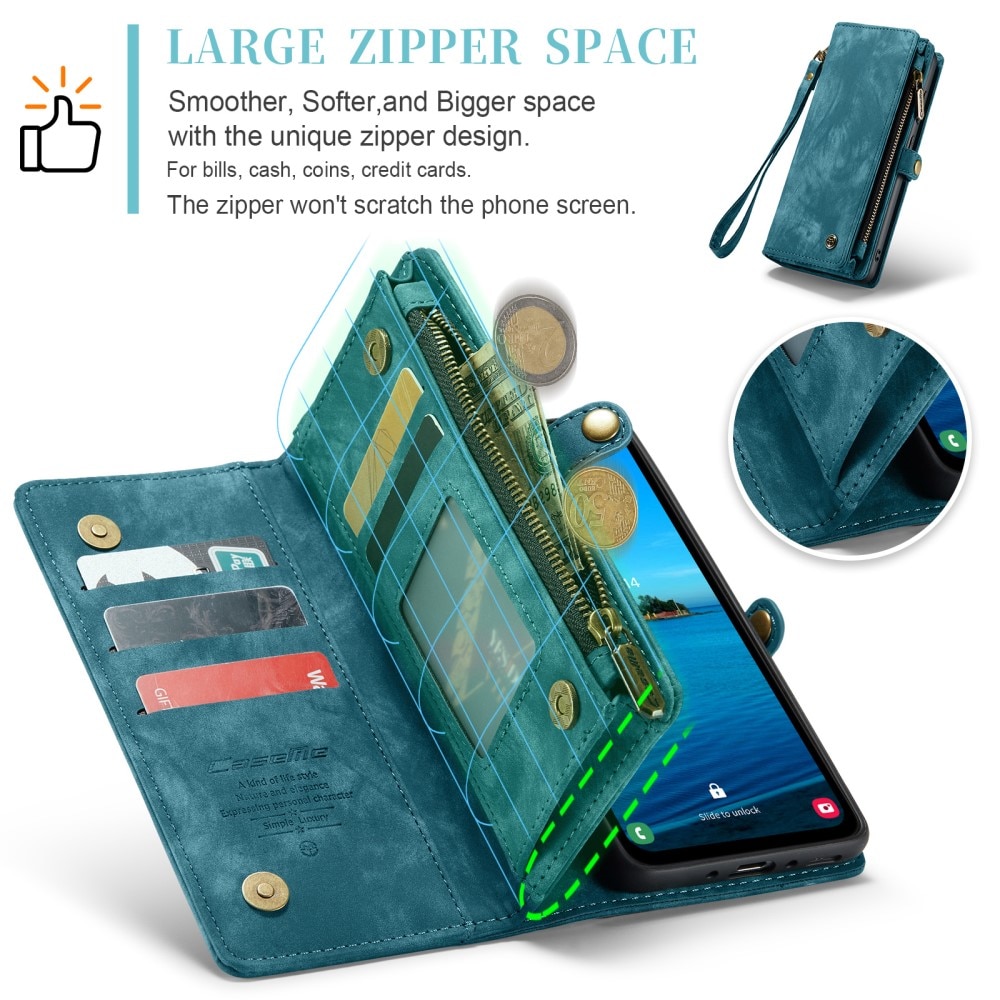 Multi-slot Suojakotelo Samsung Galaxy A35 Sininen