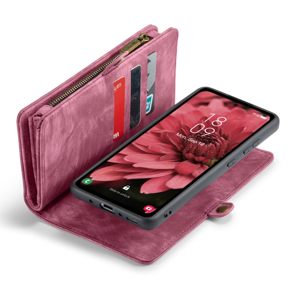 Multi-slot Suojakotelo Samsung Galaxy A35 Punainen