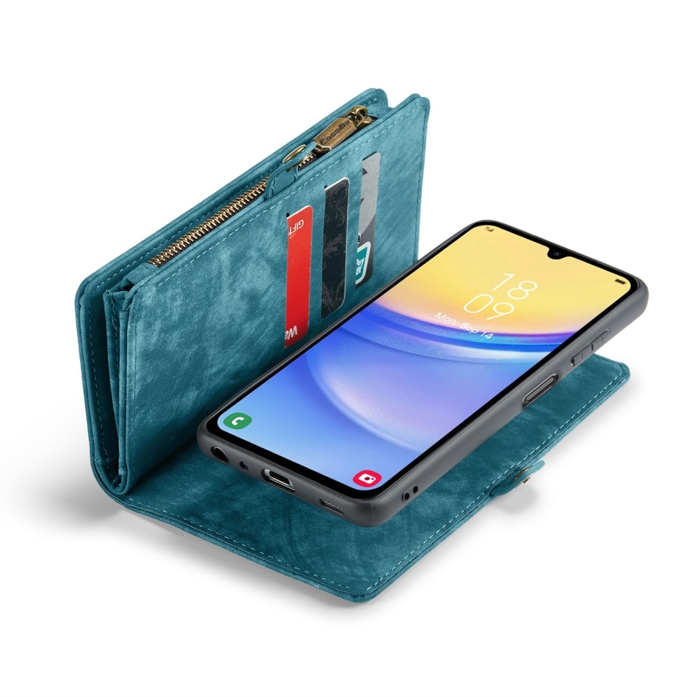 Multi-slot Suojakotelo Samsung Galaxy A15 sininen