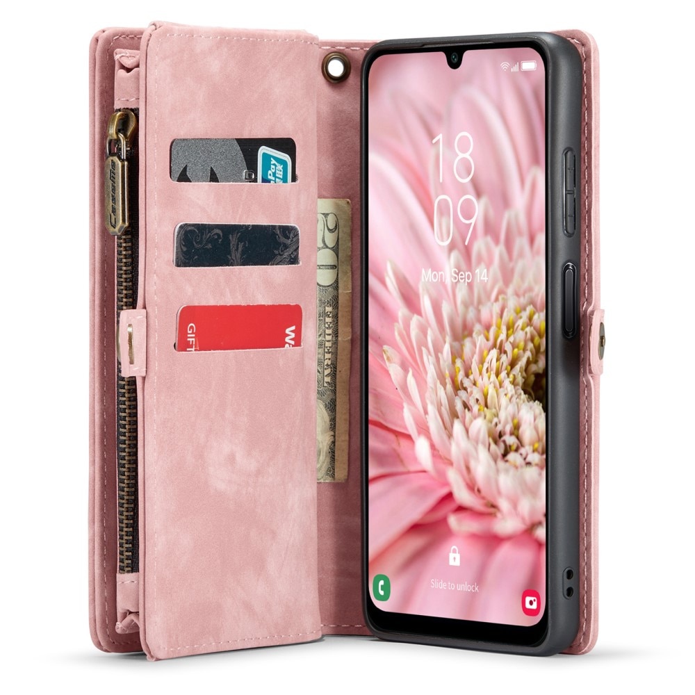 Multi-slot Suojakotelo Samsung Galaxy A25 Vaaleanpunainen