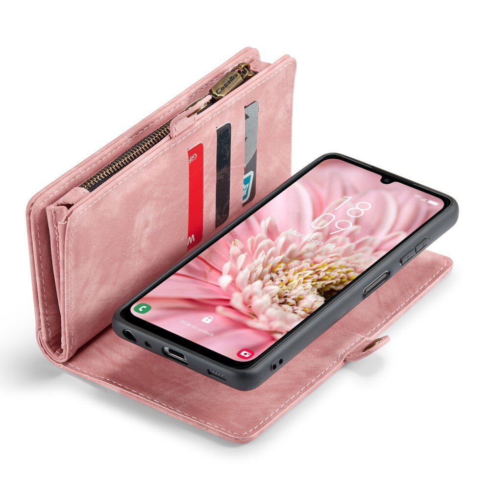 Multi-slot Suojakotelo Samsung Galaxy A25 Vaaleanpunainen