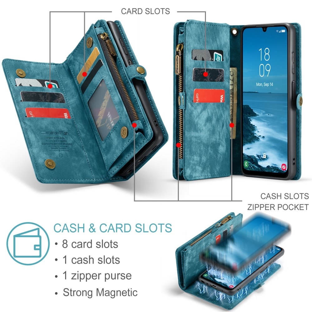 Multi-slot Suojakotelo Samsung Galaxy A25 sininen