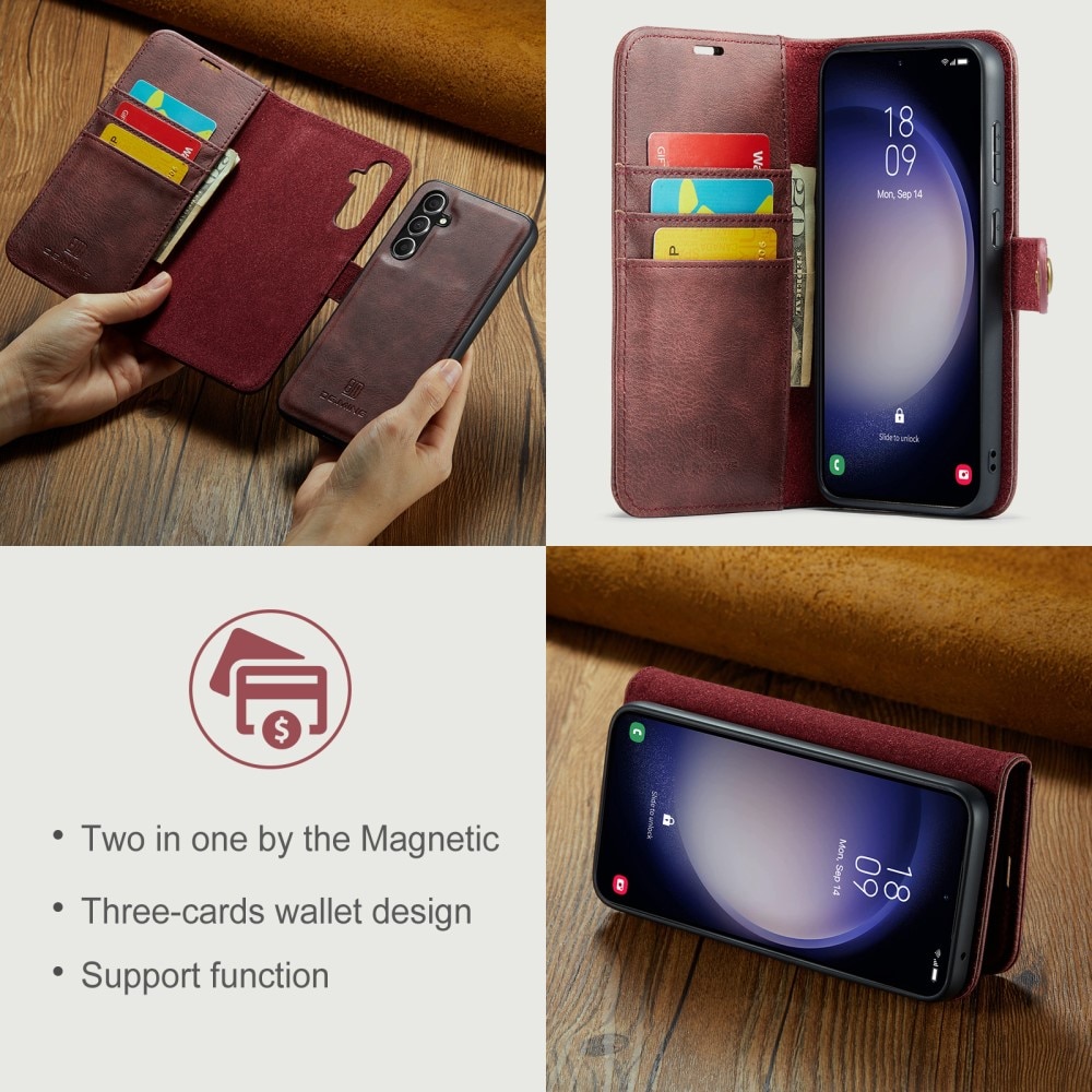 Magnet Wallet Samsung Galaxy A55 Red