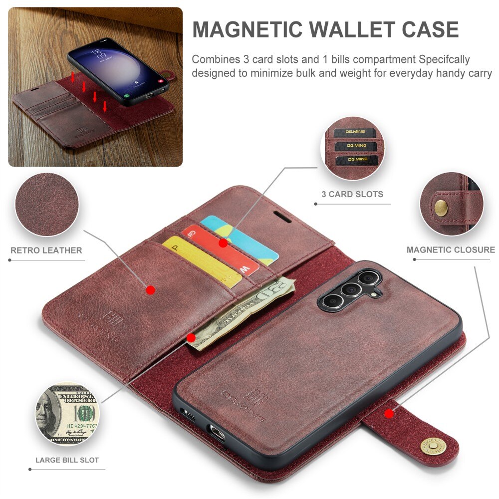 Magnet Wallet Samsung Galaxy A35 Red