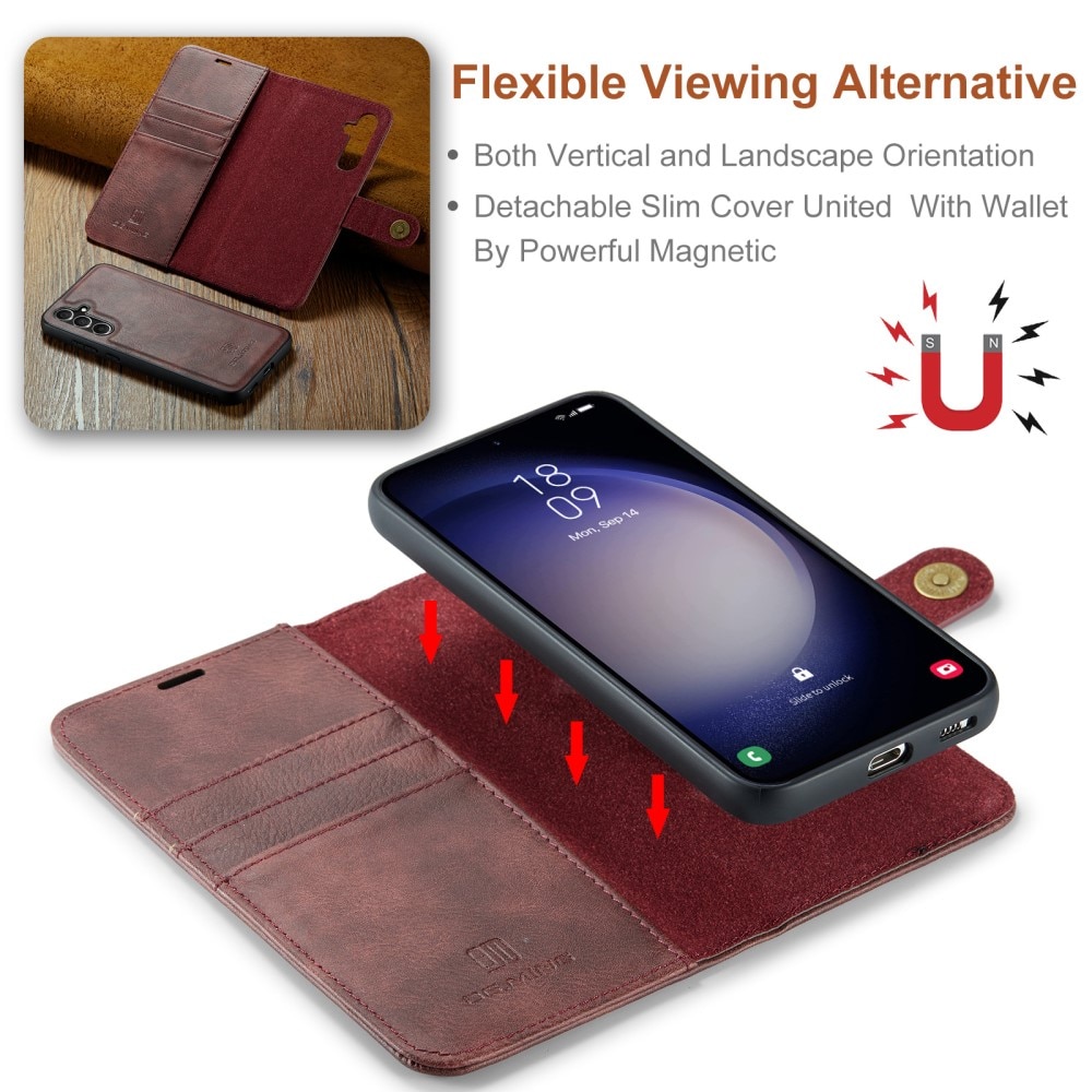 Magnet Wallet Samsung Galaxy A15 Red