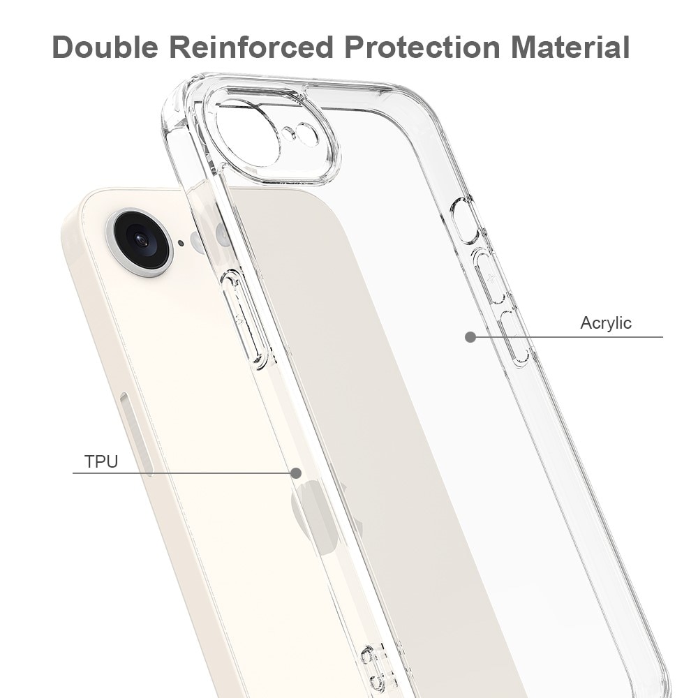 Hybridikuori iPhone SE (2024) läpinäkyvä