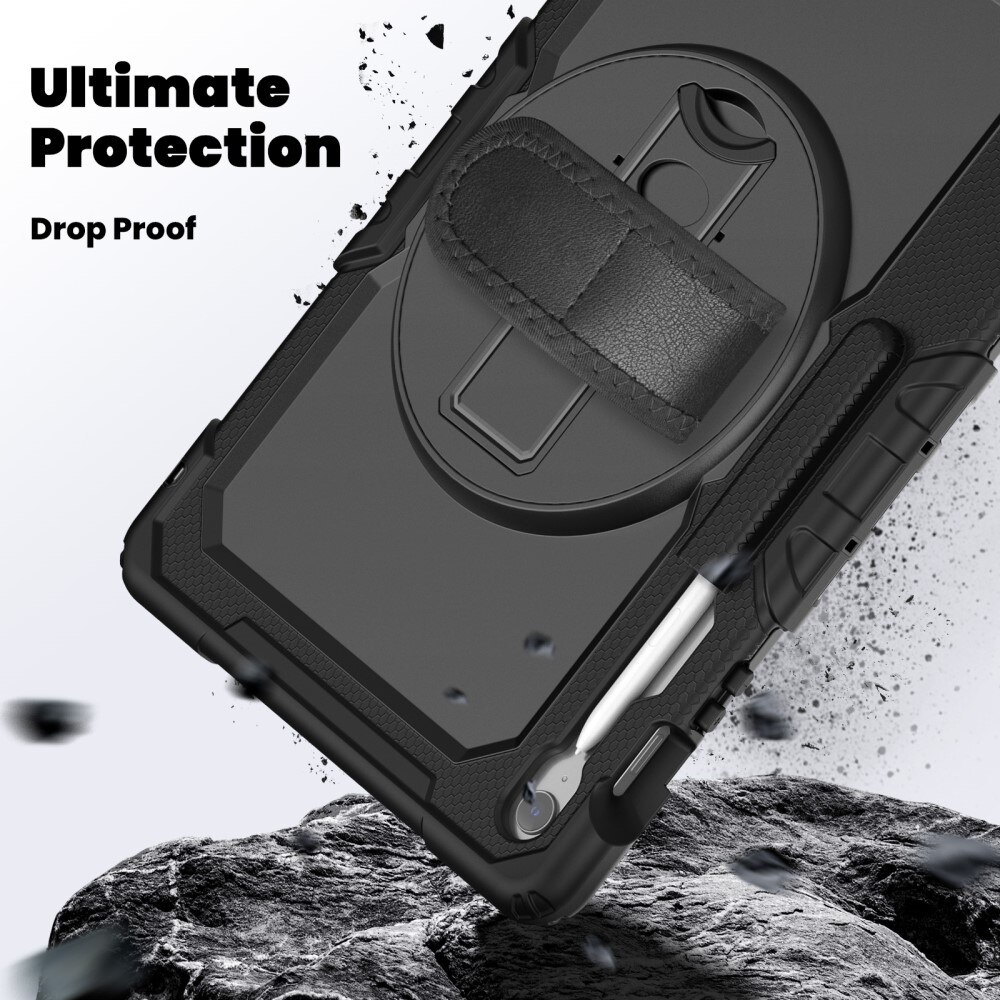 Iskunkestävä Full Protection Hybridikuori Samsung Galaxy Tab S10 FE Plus musta