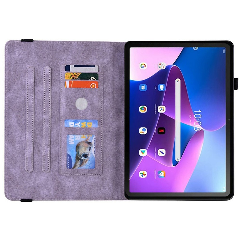 Nahkakotelo Perhonen  Lenovo Tab Liila