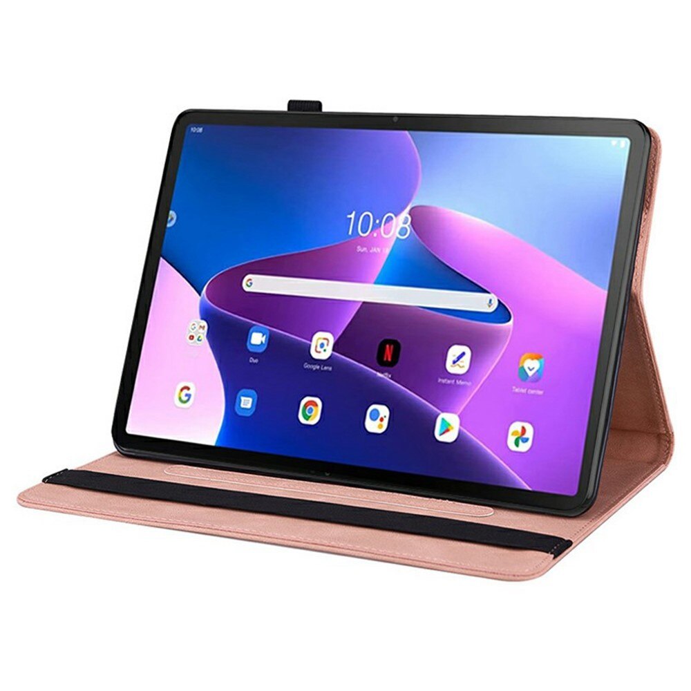 Nahkakotelo Perhonen  Lenovo Tab Vaaleanpunainen