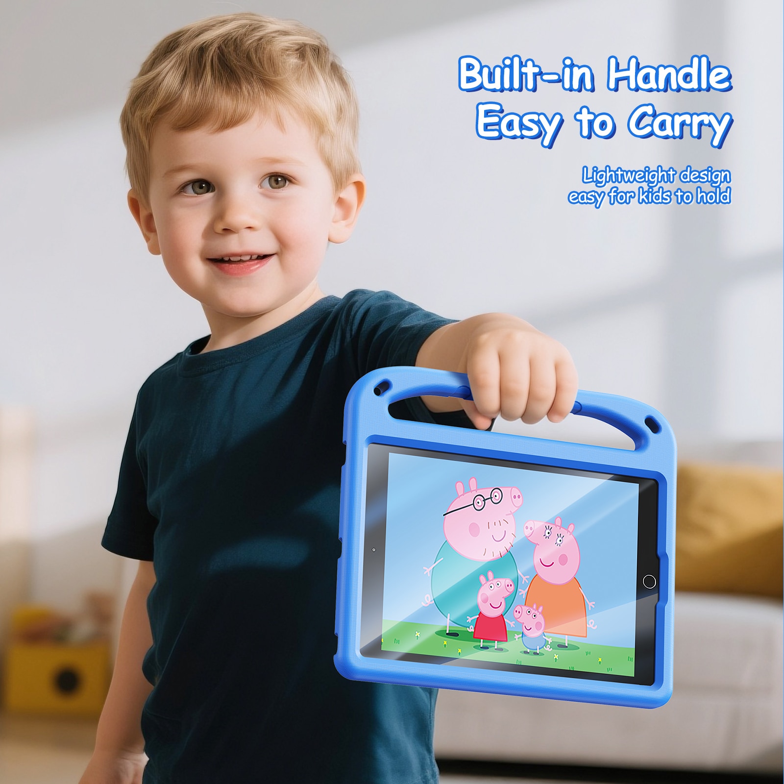 Puff Series EVA suojakuori Apple iPad 10.2 9th Gen (2021) Sininen