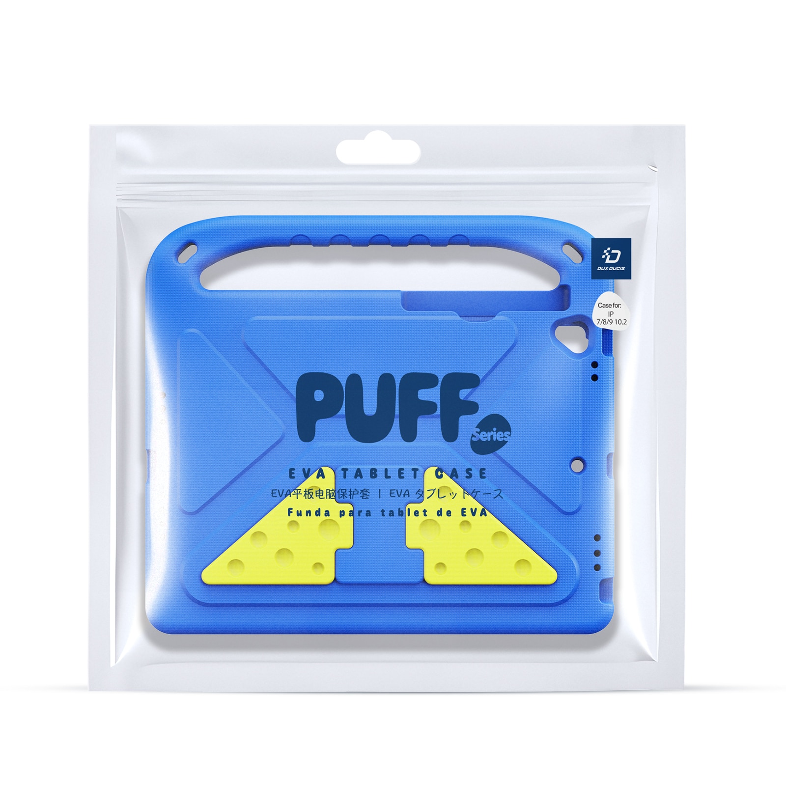 Puff Series EVA suojakuori Apple iPad 10.2 9th Gen (2021) Sininen