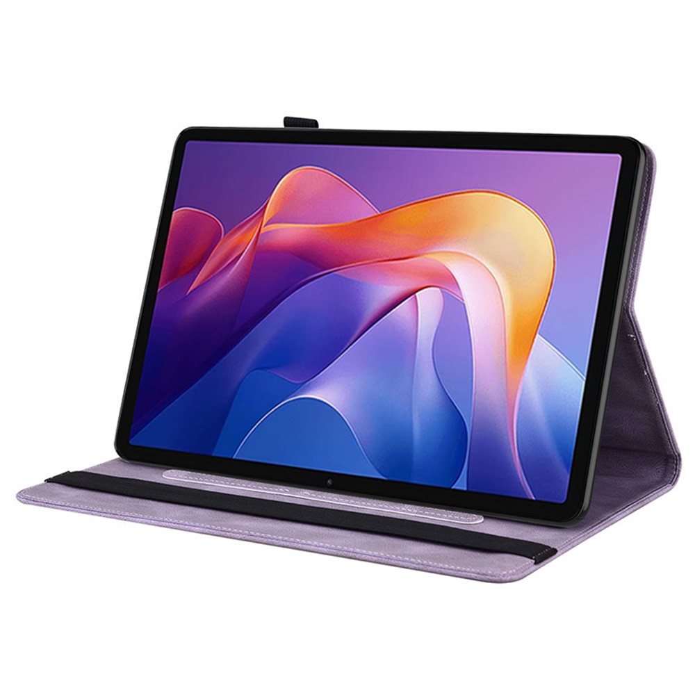 Nahkakotelo Perhonen Xiaomi Redmi Pad 2 Liila
