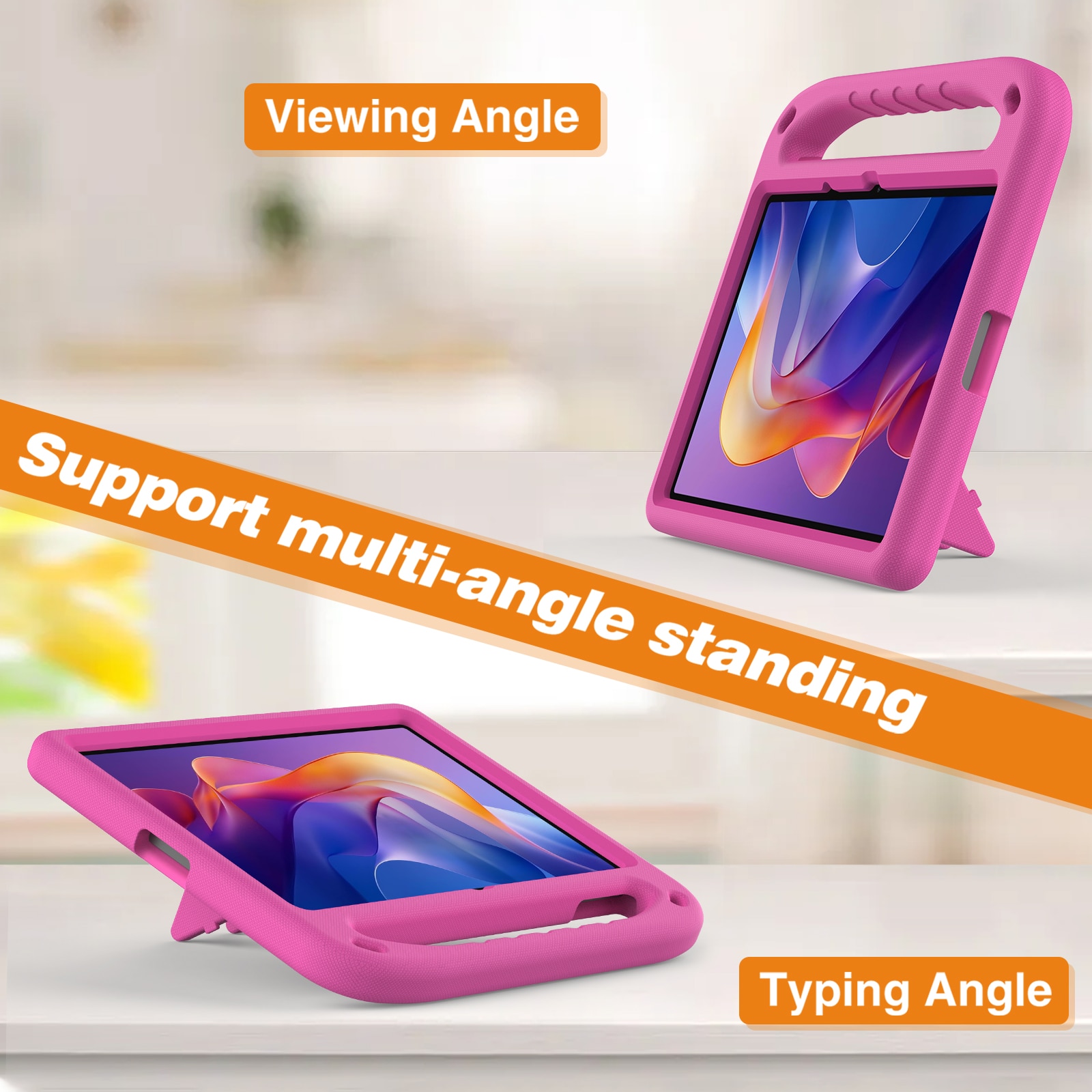 Kuori EVA kahvalla Xiaomi Redmi Pad 2 Vaaleanpunainen