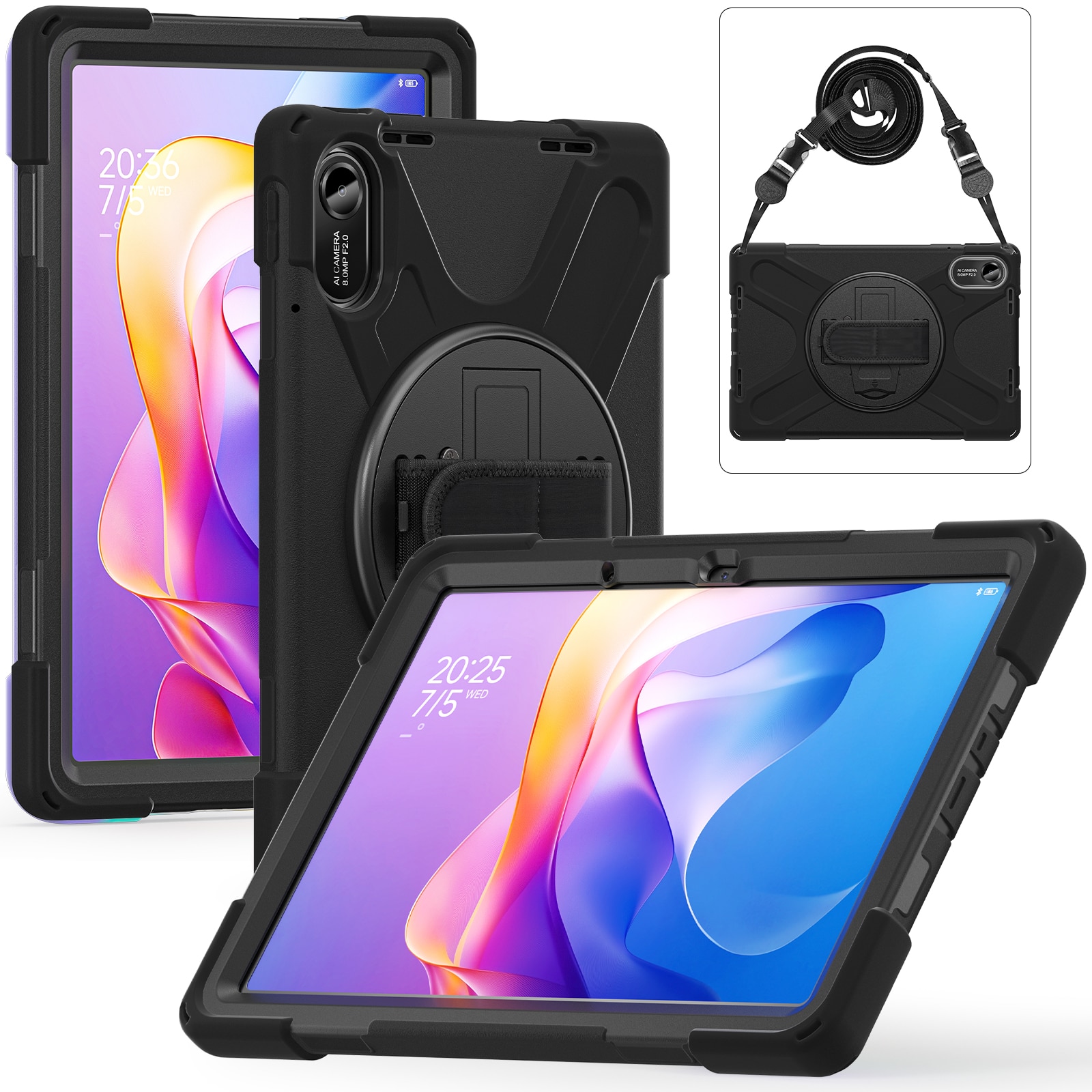 Iskunkestävä Hybridikuori Xiaomi Redmi Pad 2 musta