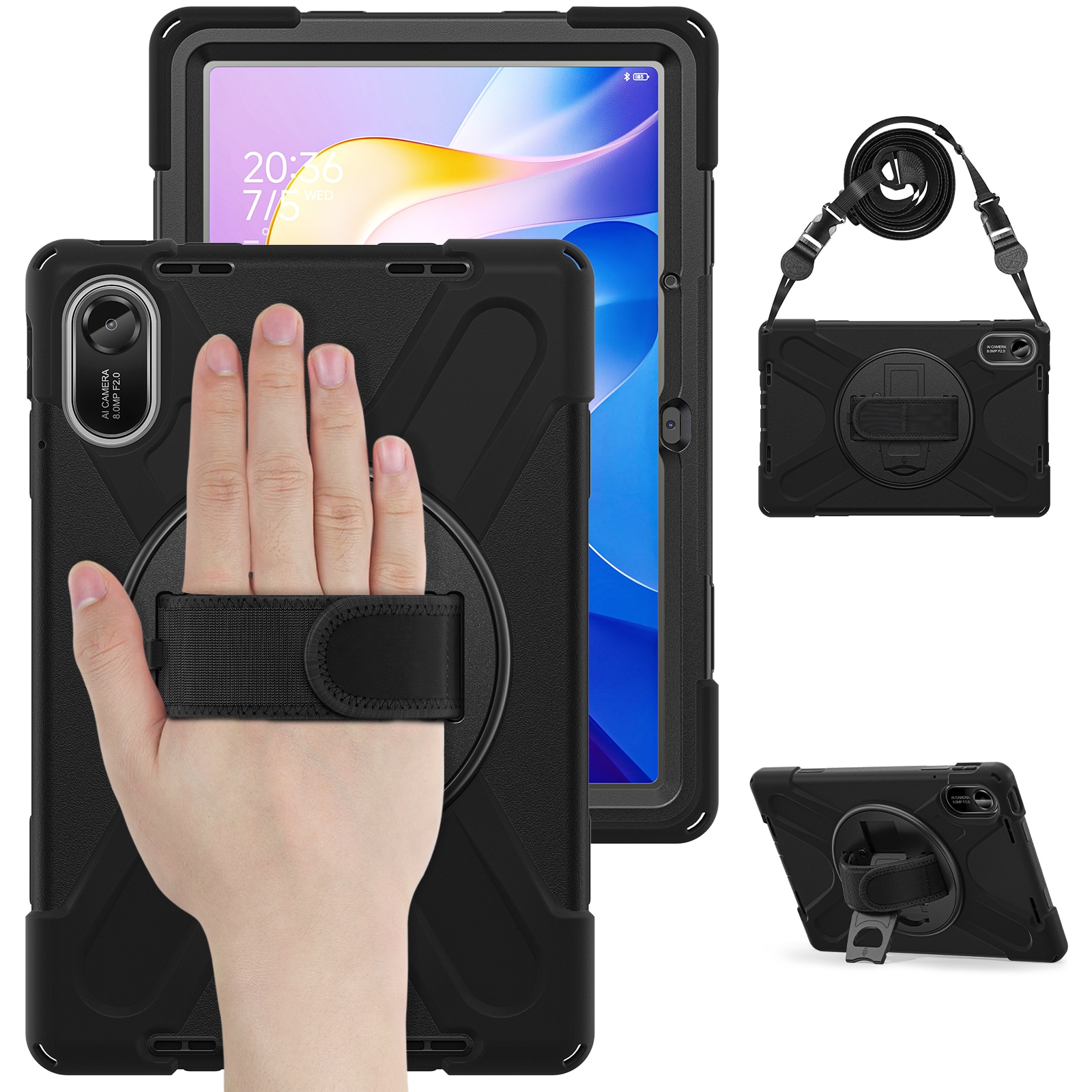 Iskunkestävä Hybridikuori Xiaomi Redmi Pad 2 musta