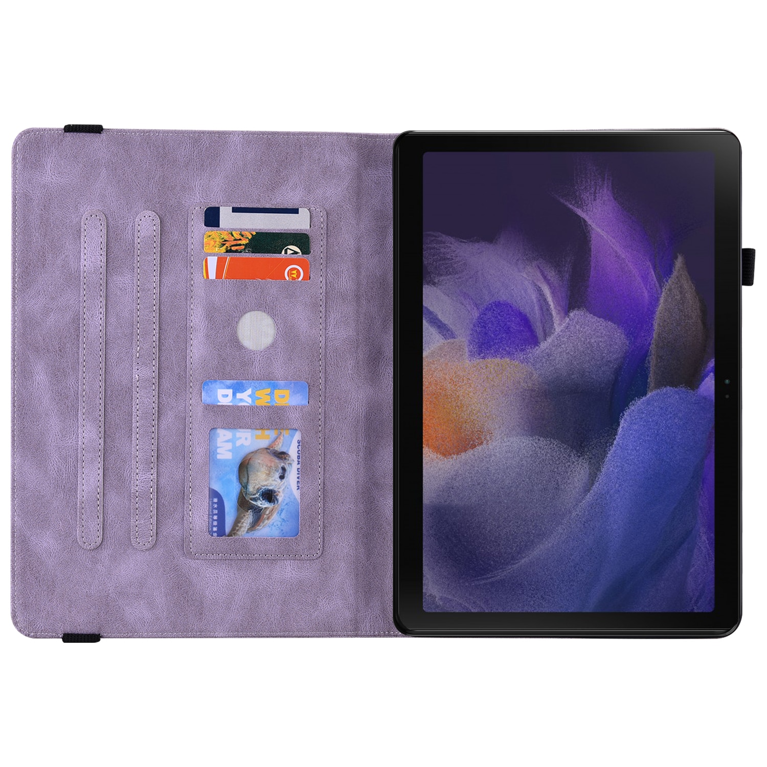 Nahkakotelo Perhonen Samsung Galaxy Tab A11 Plus Liila