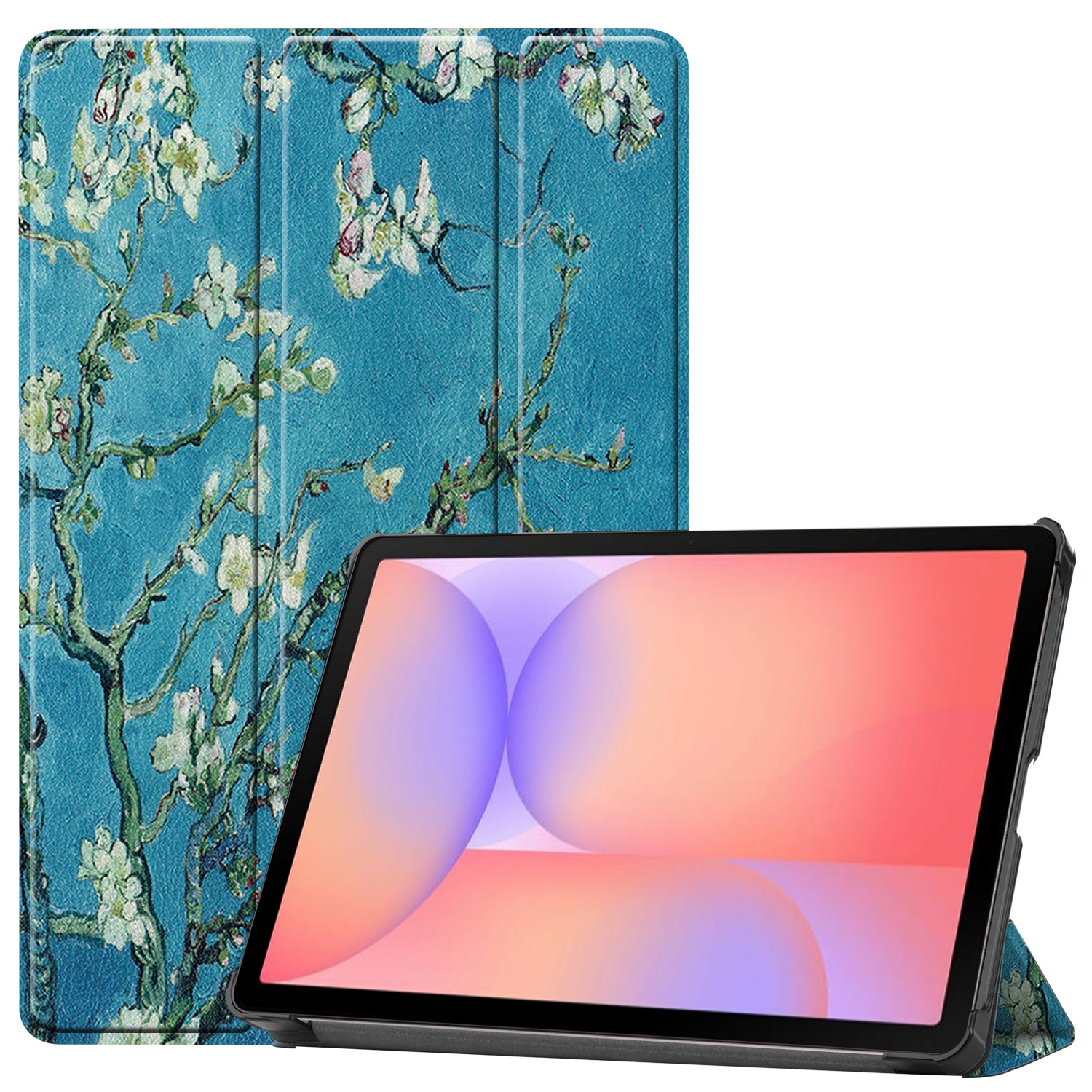 Kotelo Tri-fold Samsung Galaxy S10 Lite - kirsikankukkia